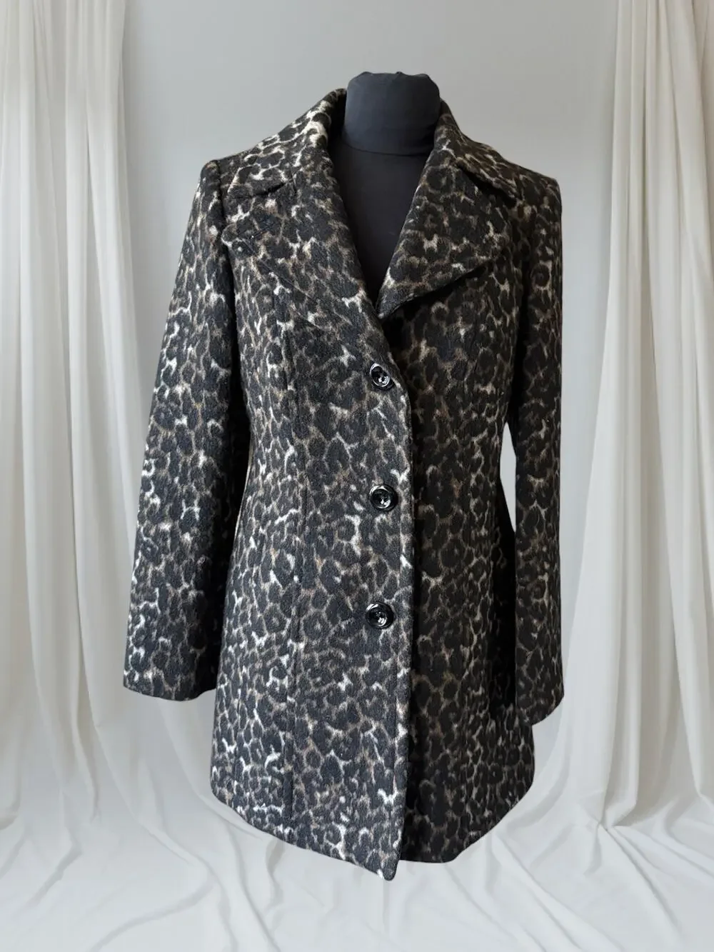 Leopard Print Statement Coat, S